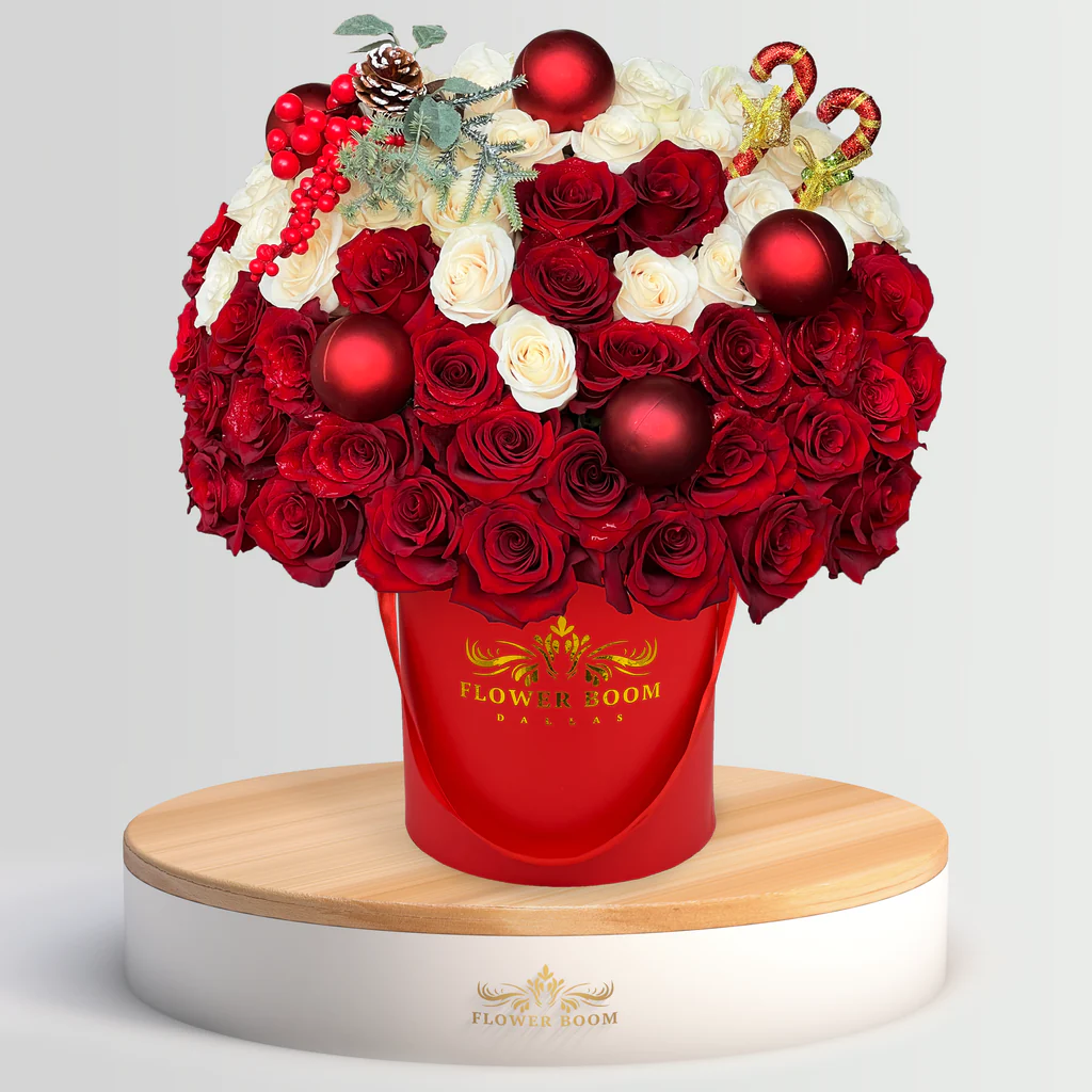 Christmas Wrap Bouquet, Dallas - Fort Worth (TX) Holiday Flowers
