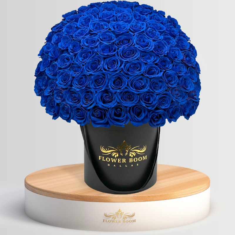 Blue Rose Box - Flowers in Boxes Delivery | Flower Boom Dallas