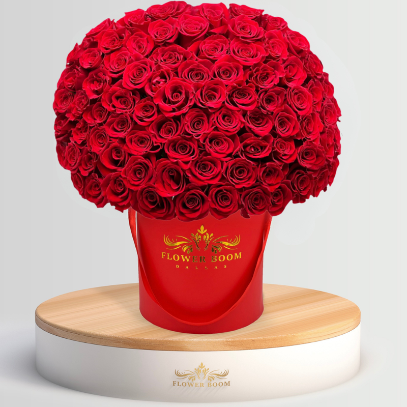 Signature Red Roses In a Box | Red Rose Bouquet Delivery