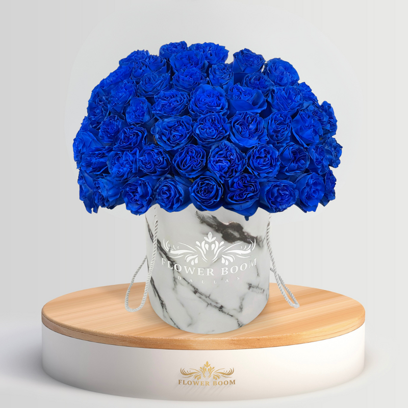 Blue Rose Box - Flowers in Boxes Delivery | Flower Boom Dallas