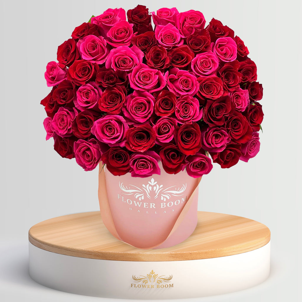 Red And Pink Roses Bouquet