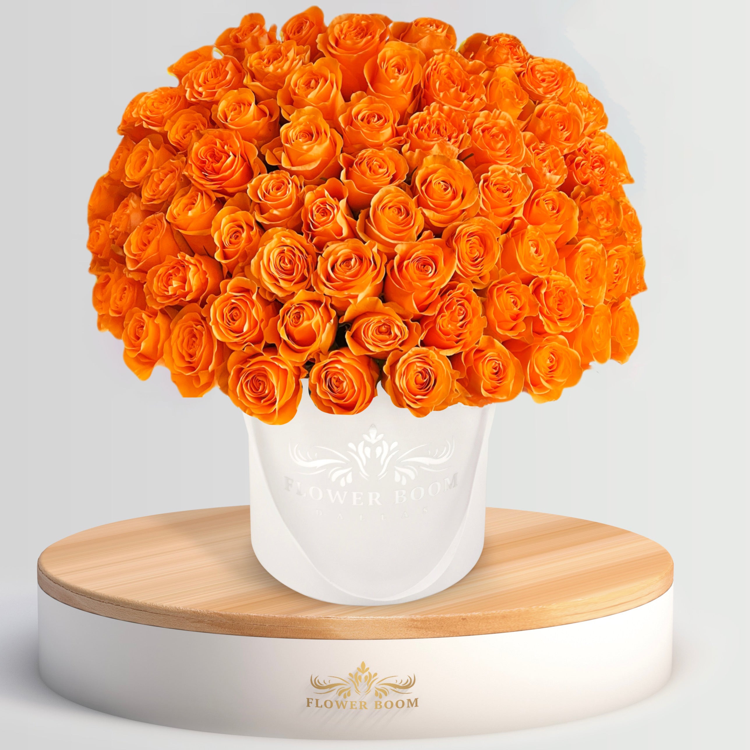 Orange And White Roses