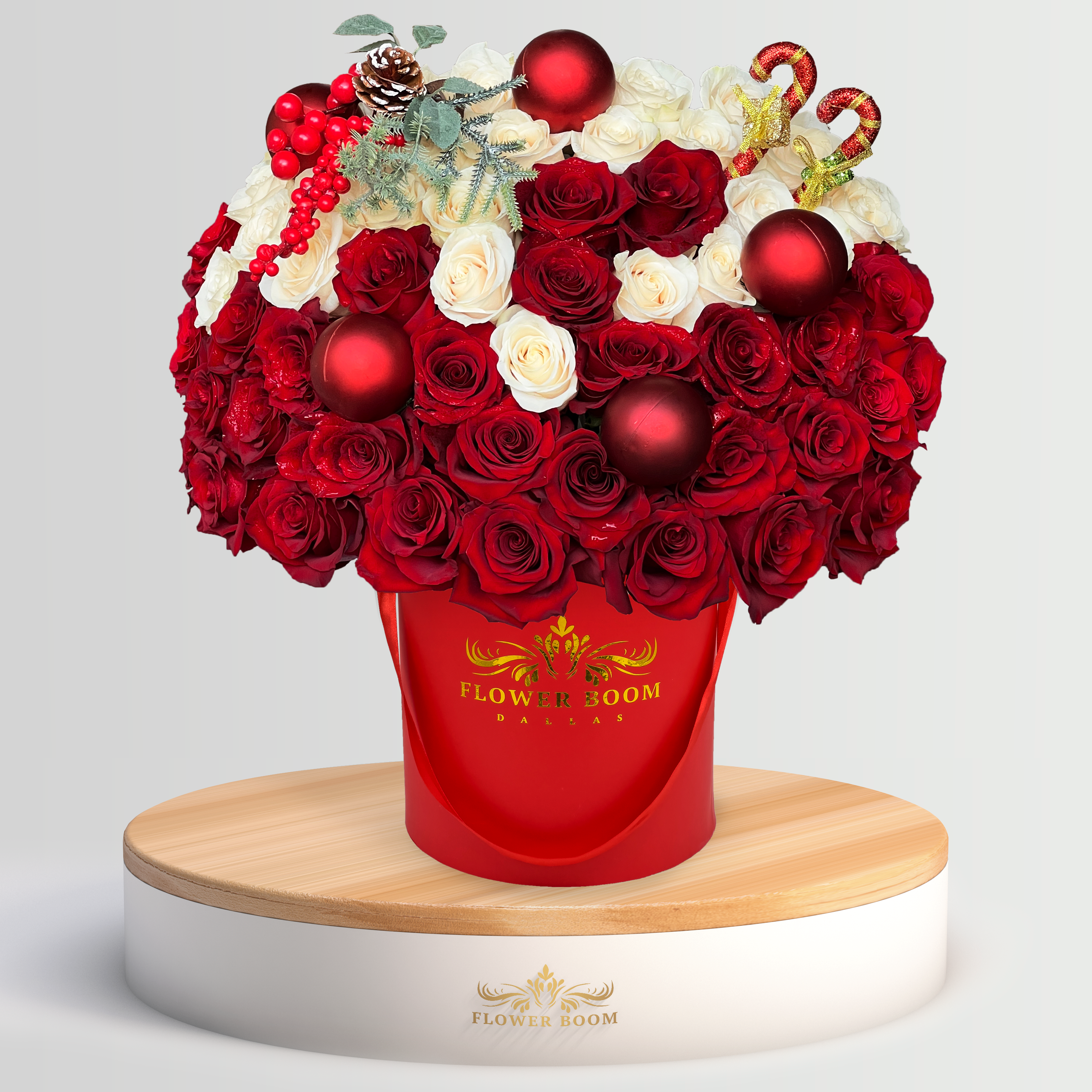 Christmas Snow Flower Arrangement