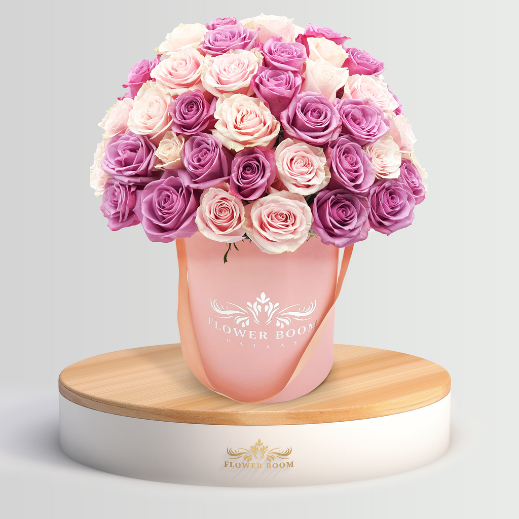 Birthday flowers pink roses bouquet free delivery