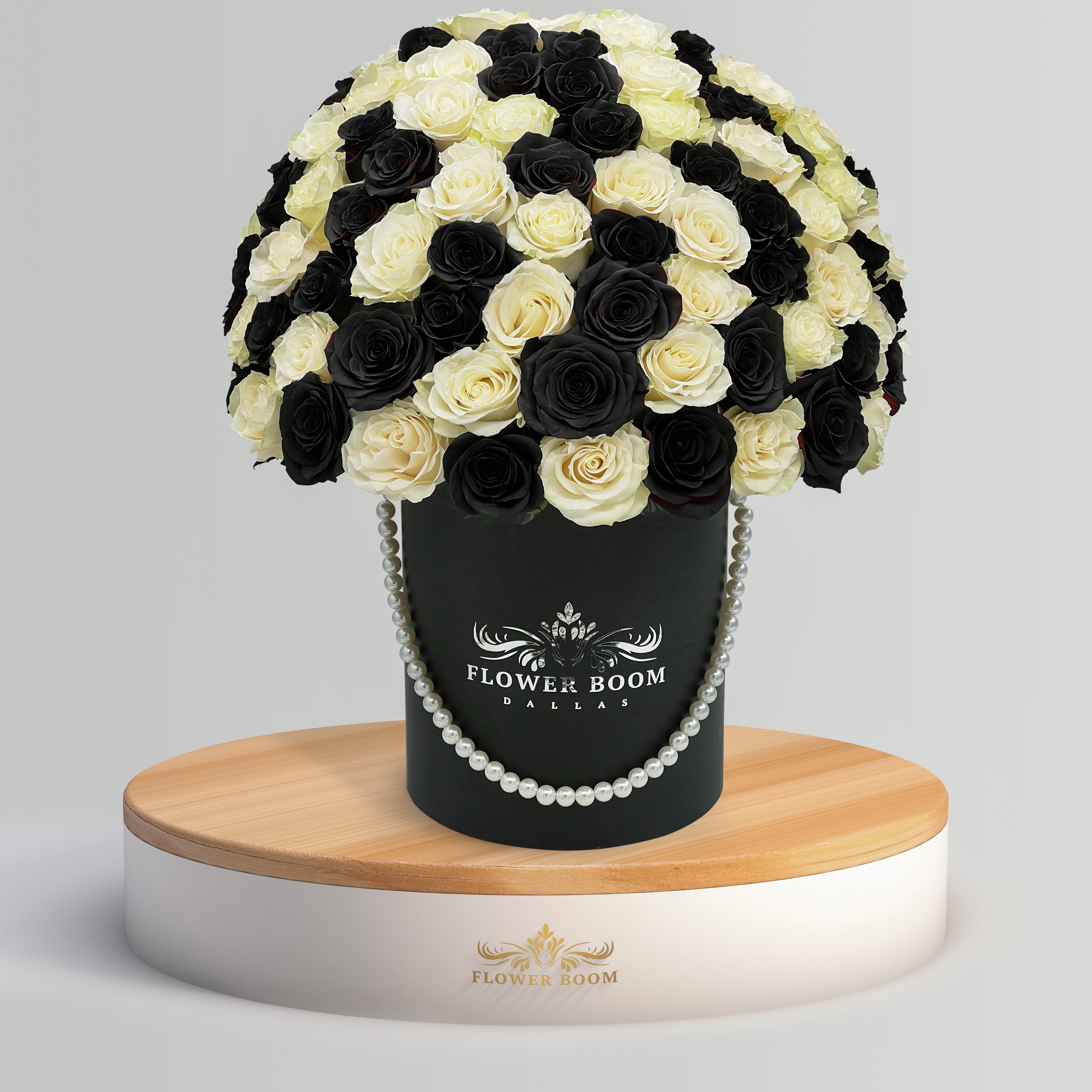 Chess Black And White Roses
