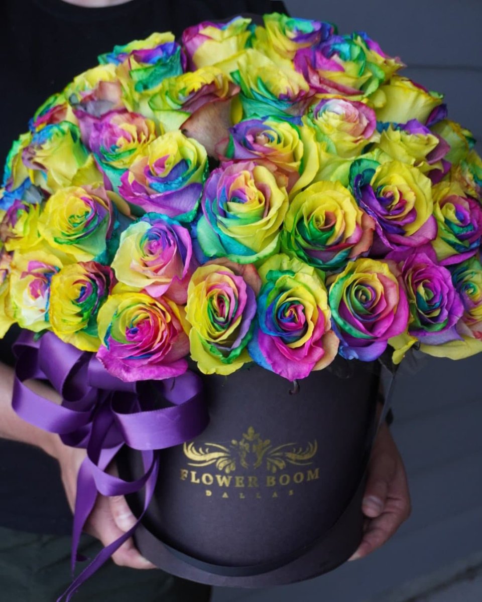 Rainbow Roses Delivery Rainbow Roses Bouquet